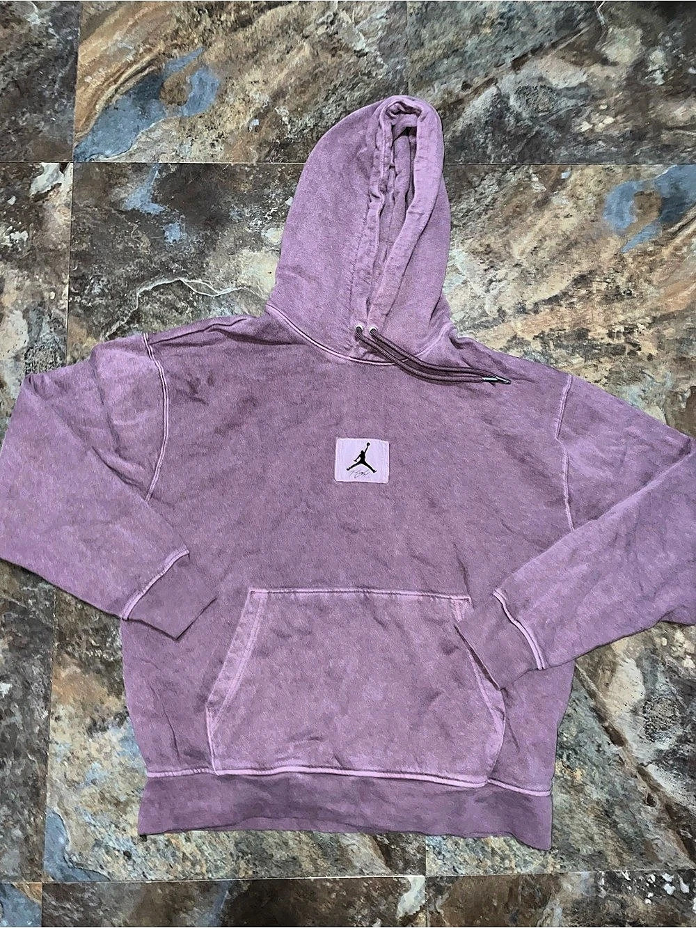 Jordan Flight Washed Fleece Hoodie Purple